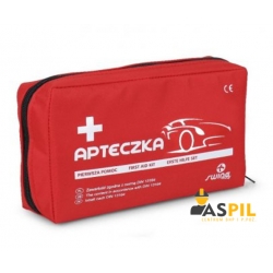 Apteczka samochodowa w wodoodpornej saszetce 