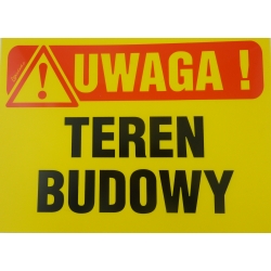 Tablica Teren budowy