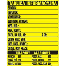 Tablica informacyjna