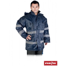 Kurtka zimowa z pasami odblaskowymi K-BLUE