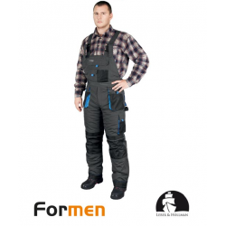 Spodnie ogrodniczki ocieplane