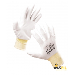 Rękawice dziane białe