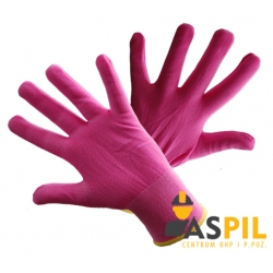 Rękawice dziane różowe