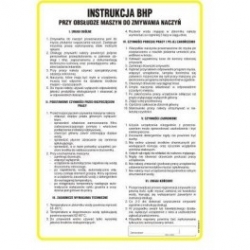 Instrukcja BHP mycia i dezynfekcji naczyń