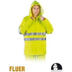 Kurtka przeciwdeszczowa z pasami odblaskowymi