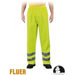 Spodnie przeciwdeszczowe z pasami odblaskowymi