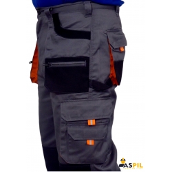 Spodnie robocze do pasa wzmacniane