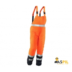 Spodnie ogrodniczki HI VI ocieplane