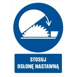 Stosuj osłone nastawną